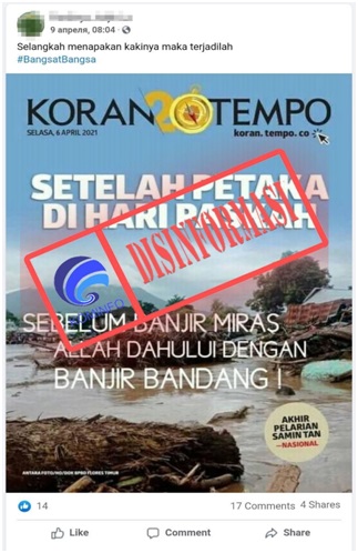 Narasi di Sampul Koran Tempo 6 April 2021 