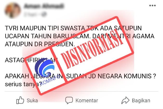 Presiden, Menteri Agama, dan TV Nasional Tidak Mengucapkan Tahun Baru Islam