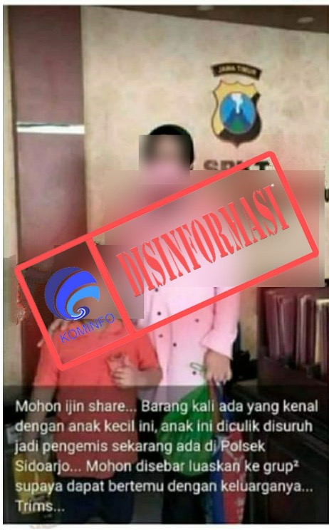 Seorang Anak Diculik dan Dijadikan Pengemis di Sidoarjo