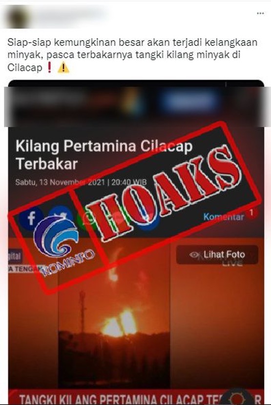 BBM dan Elpiji akan Mengalami Kelangkaan Akibat Kebakaran di Kilang Pertamina RU IV Cilacap