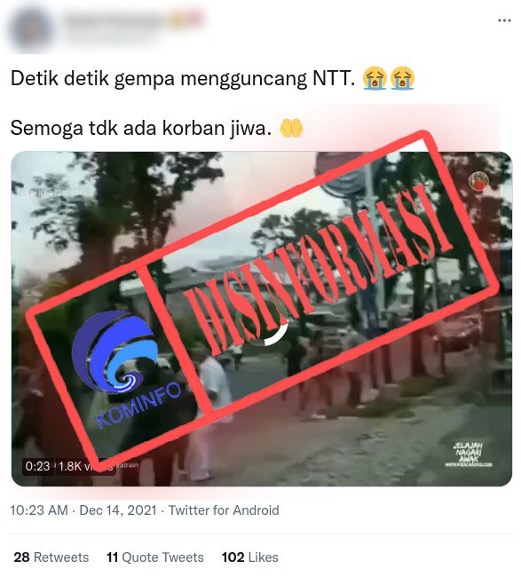 Video Detik-detik Gempa Mengguncang NTT