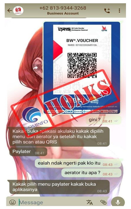 Nomor WhatsApp Mengatasnamakan Akulaku Indonesia