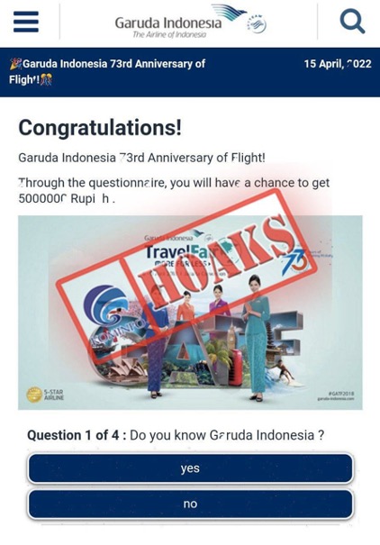 Undian Berhadiah Perayaan Ulang Tahun ke-75 Garuda Indonesia