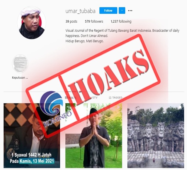 Akun Instagram Bupati Tulang Bawang Barat