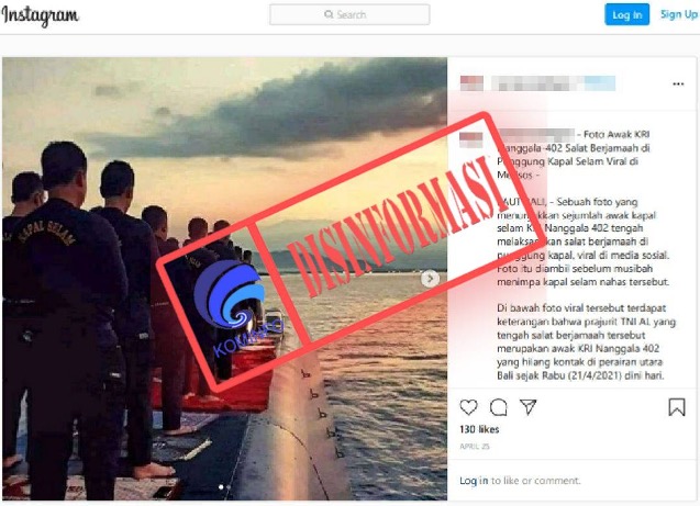 Foto Awak Kapal KRI Nanggala-402 Sebelum Hilang di Perairan Utara Bali