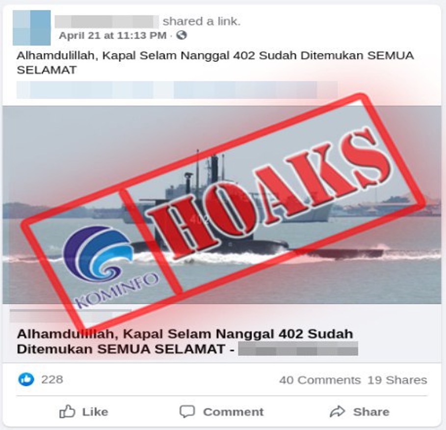 Seluruh Kru KRI Nanggala 402 Ditemukan Selamat