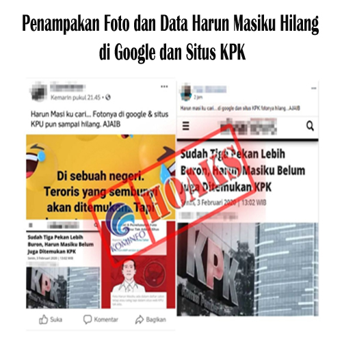 Penampakan Foto dan Data Harun Masiku Hilang di Google dan Situs KPK