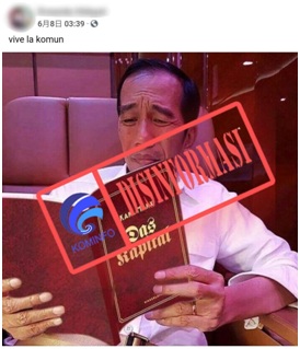 Foto Jokowi Membaca Buku “Das Kapital”