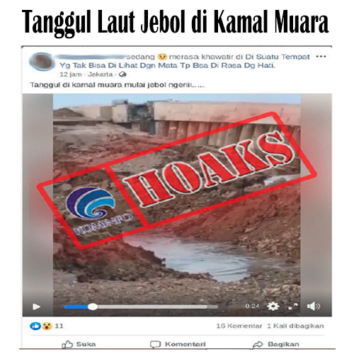 Tanggul Laut Jebol di Kamal Muara