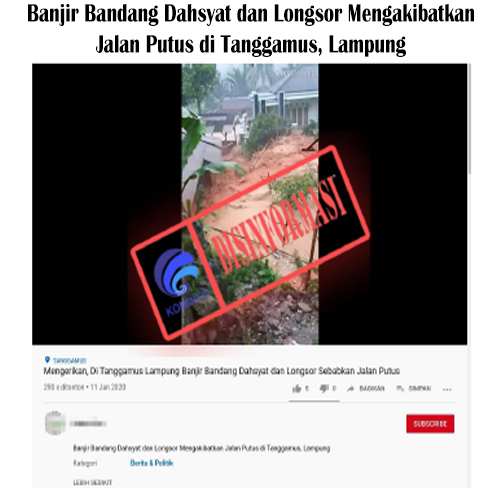 Banjir Bandang Dahsyat dan Longsor Mengakibatkan Jalan Putus di Tanggamus, Lampung