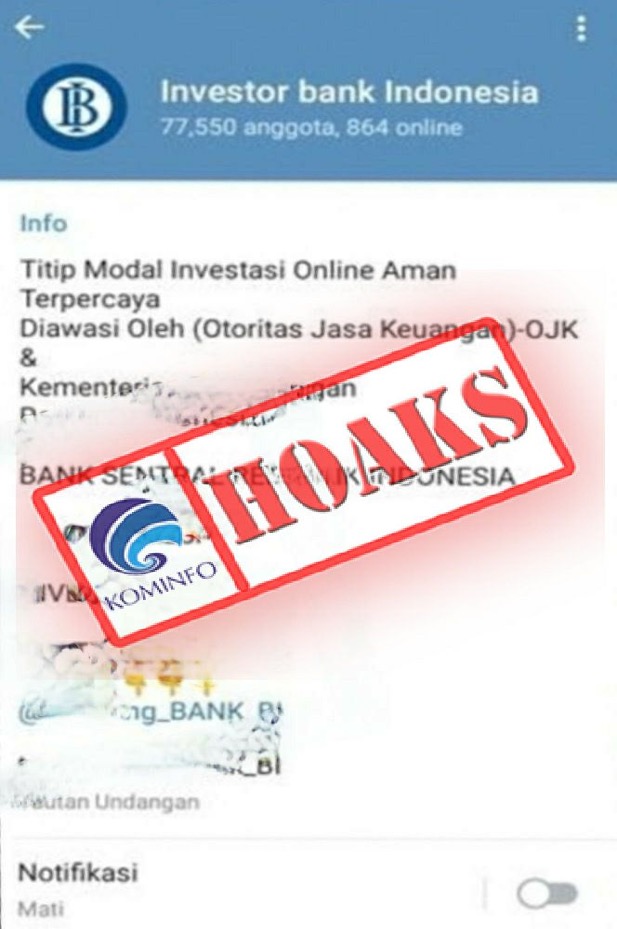 Investasi Online Mengatasnamakan Bank Indonesia