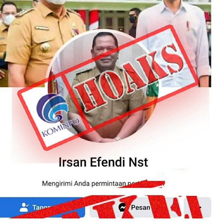 Akun Facebook Mengatasnamakan Wali Kota Padangsidimpuan Irsan Efendi Nasution