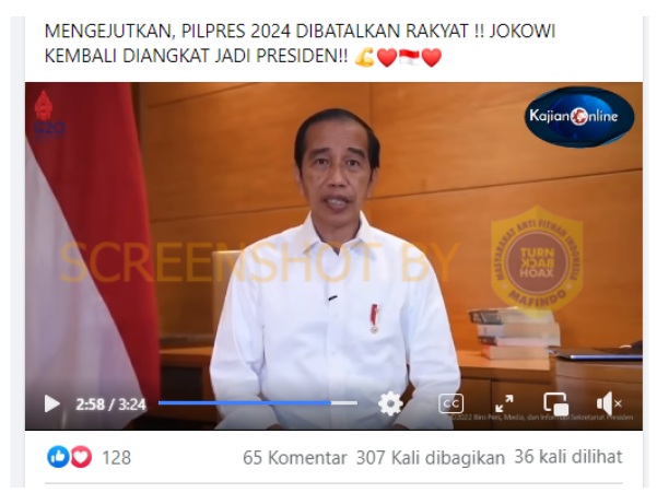 Pilpres 2024 Dibatalkan Rakyat, Jokowi Kembali Diangkat Jadi Presiden