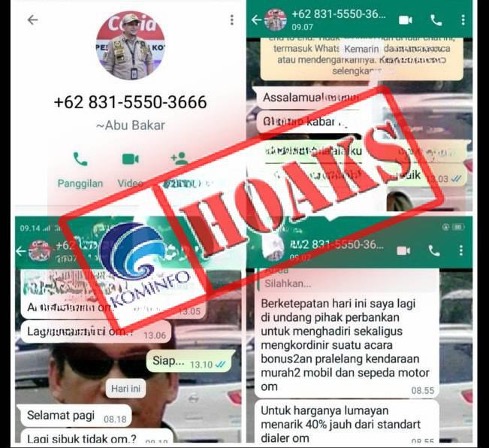 Akun WhatsApp Mengatasnamakan Kadiskominfo Kota Jambi