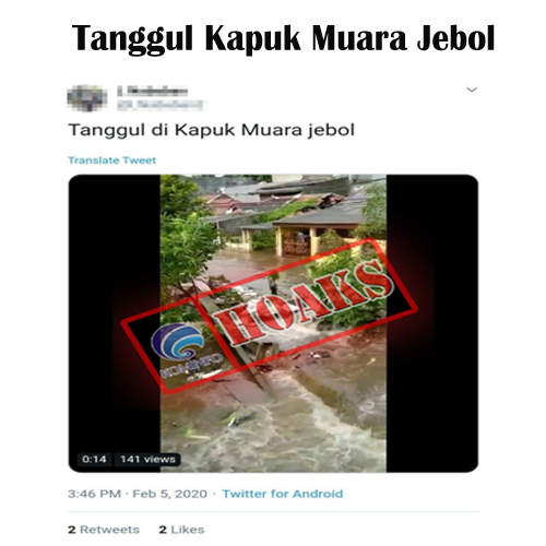 Tanggul Kapuk Muara Jebol