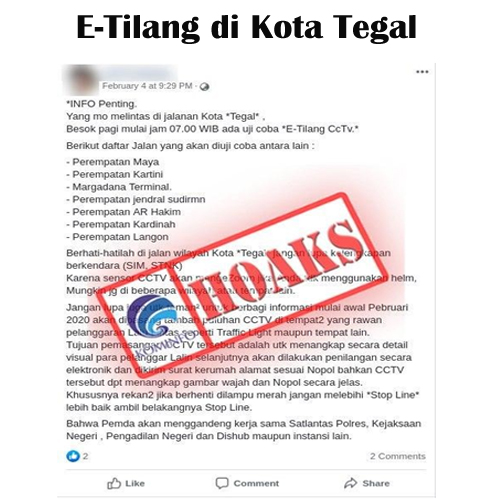 E-Tilang di Kota Tegal