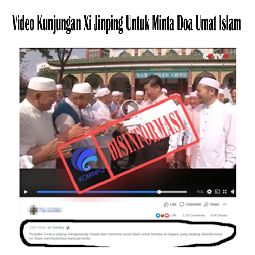 Video Kunjungan Xi Jinping Untuk Minta Doa Umat Islam