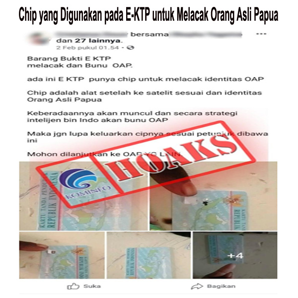 Chip yang Digunakan pada E-KTP untuk Melacak Orang Asli Papua