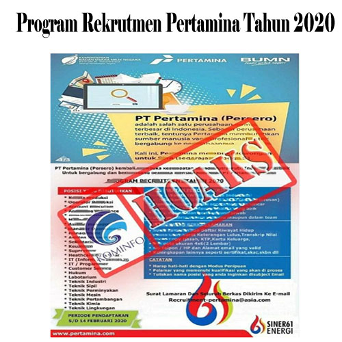 Program Rekrutmen Pertamina Tahun 2020