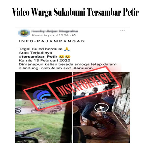 Video Warga Sukabumi Tersambar Petir