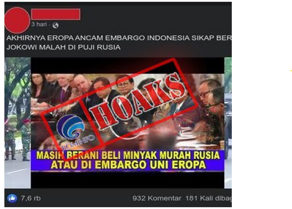 Eropa Ancam Embargo Indonesia karena Minyak Murah Rusia