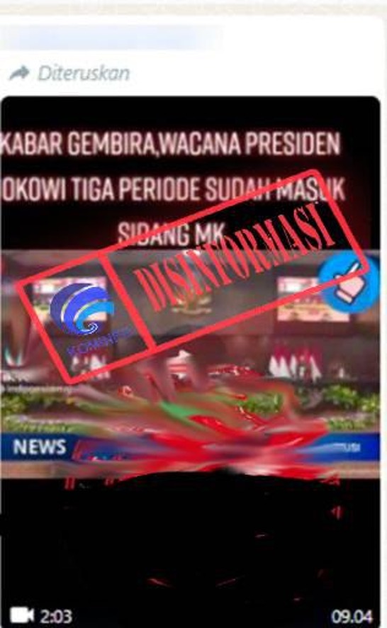 Video Sidang Mahkamah Konstitusi Membahas Perpanjangan Masa Jabatan Presiden RI Tiga Periode