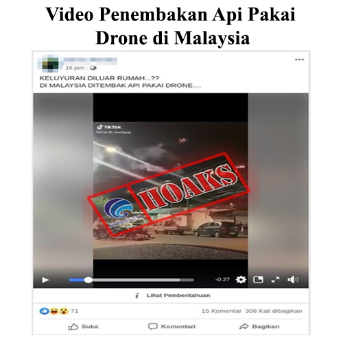 Video Penembakan Api Pakai Drone di Malaysia