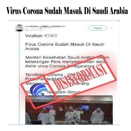 Virus Corona Sudah Masuk di Saudi Arabia