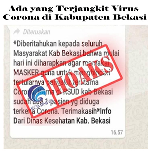 Ada yang Terjangkit Virus Corona di Kabupaten Bekasi