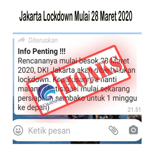 Jakarta Lockdown Mulai 28 Maret 2020