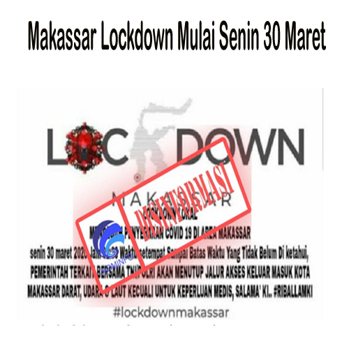 Makassar Lockdown Mulai Senin 30 Maret