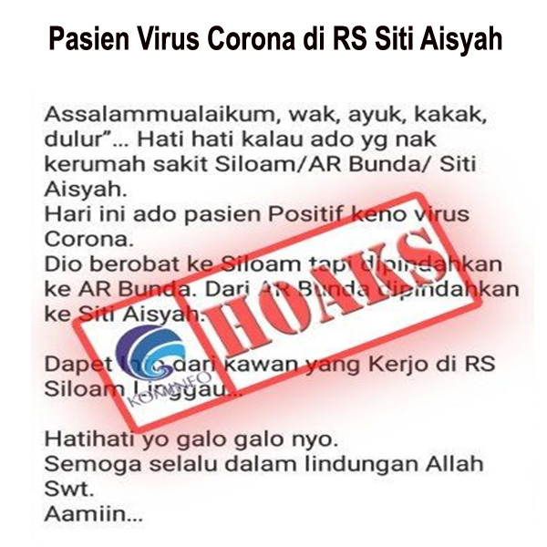 Pasien Virus Corona di RS Siti Asiyah