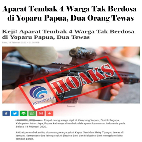 Aparat Tembak 4 Warga Tak Berdosa di Yoparu Papua, Dua Orang Tewas