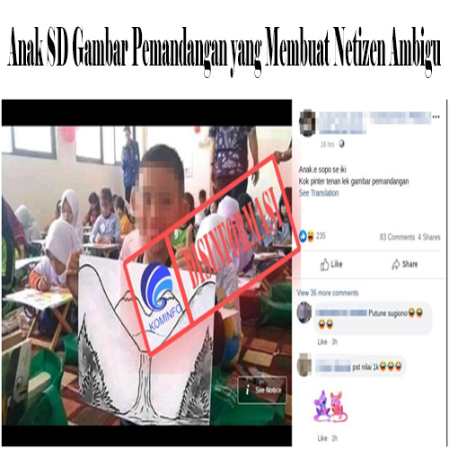 Anak SD Gambar Pemandangan yang Membuat Netizen Ambigu