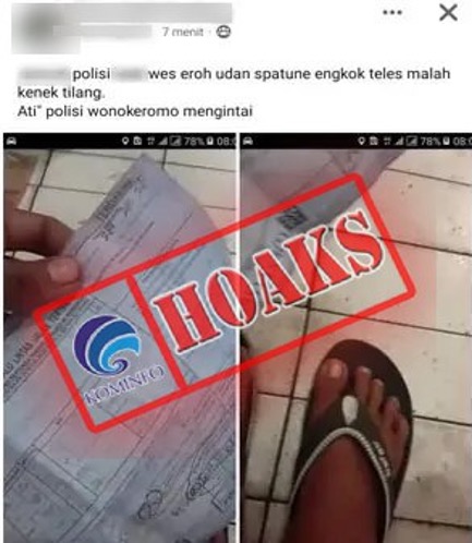 Pengendara Motor Ditilang karena Memakai Sandal Jepit