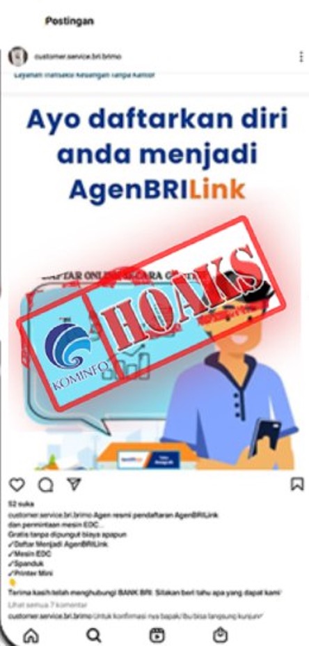 Pendaftaran Agen BRILink