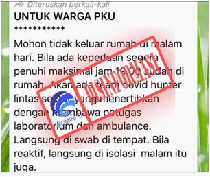 Larangan Keluar Rumah Malam Hari di Pekanbaru