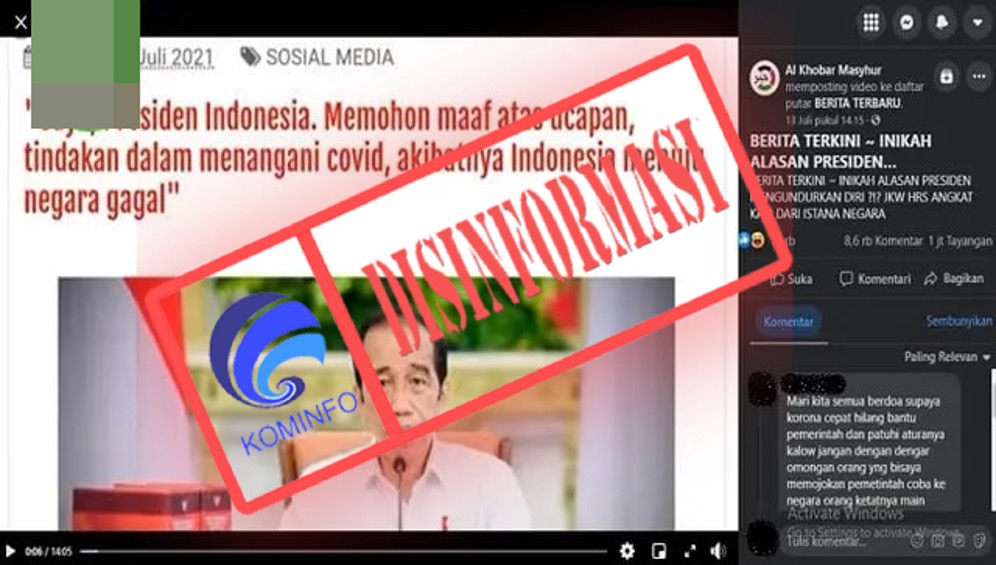 Jokowi Mengundurkan Diri dari Jabatan Presiden