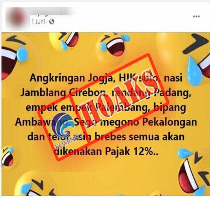 Makanan Tradisional akan Dikenakan Pajak 12 Persen