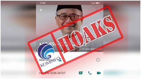 Akun WhatsApp Mengatasnamakan Wakil Bupati Sukabumi Iyos Somantri