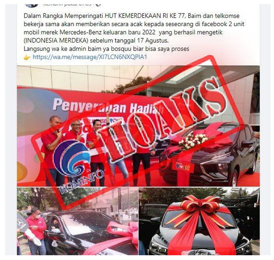 Telkomsel dan Baim Wong Bagi-bagi Mercedes-Benz Rayakan HUT ke-77 Kemerdekaan RI