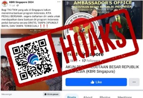 Akun Facebook Mengatasnamakan KBRI Singapura