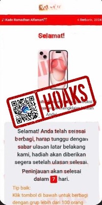 Tautan Hadiah atau Undian Mengatasnamakan Alfamart