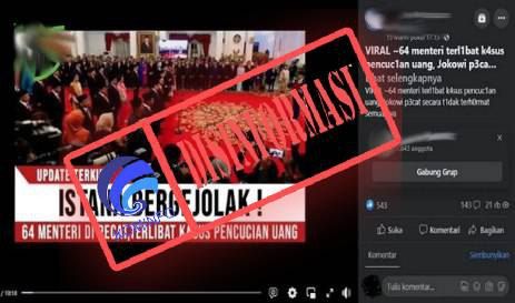 64 Menteri Jokowi Terlibat Kasus Pencucian Uang