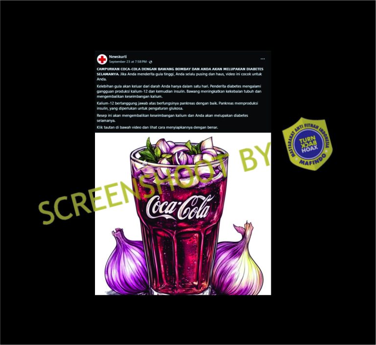 Campuran Coca-Cola dan Bawang Bombay Ampuh Obati Diabetes