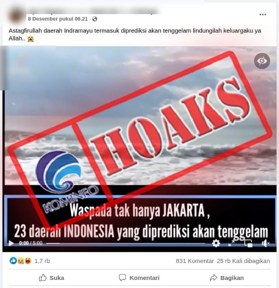 23 Daerah di Indonesia Diprediksi akan Tenggelam