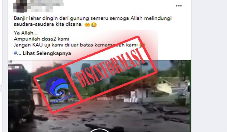 Video Banjir Lahar Dingin dari Gunung Semeru