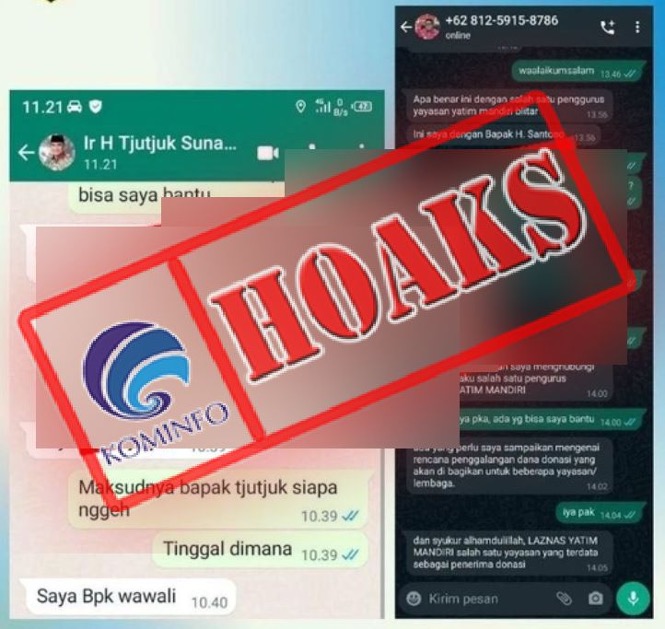 Akun WhatsApp Mengatasnamakan Wali Kota dan Wakil Wali Kota Blitar