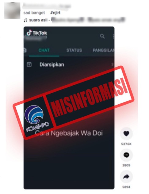 Unggahan Video tentang Cara Meretas Akun WhatsApp