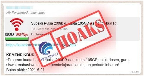 Subsidi Pulsa 200 Ribu dan Kuota 105 GB Kemendikbud